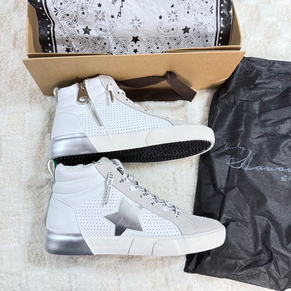 Vintage Havana White High-Top Sneakers Sz 6. NEW - NWT